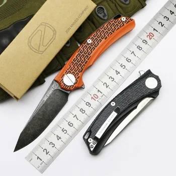 

TIGEND STEDEMON BG-01 folding knife stone wash 12C27 blade G10+steel handle outdoor camping hunting fruit pocket knives EDC