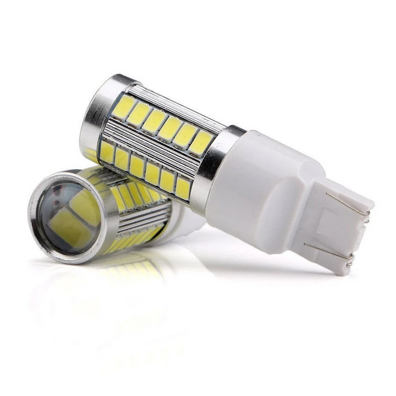 2pcs/set T20 7443 5630 33LED Car Brake Reverse Backup Light Lamp Bulb Red