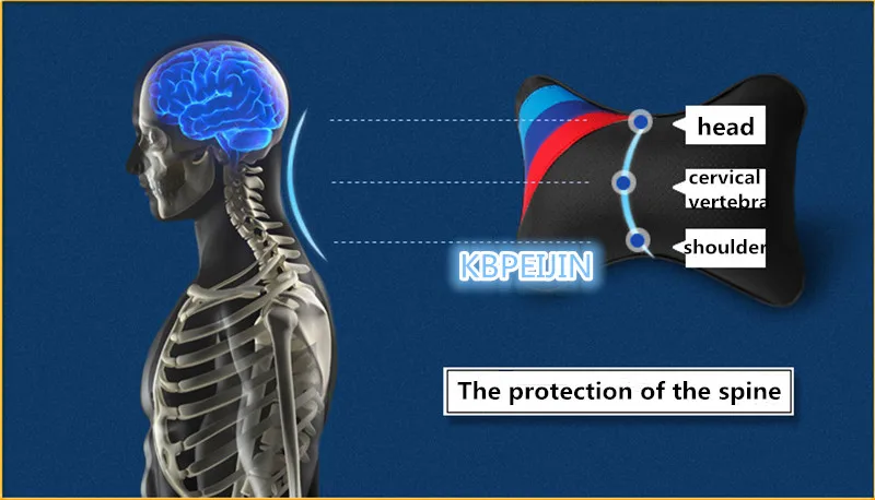 2 шт. автокресло подушка для шеи Кожа удобный подголовник для Ford mondeo kuga fiesta Focus2 3 ecosport fusion ranger аксессуары