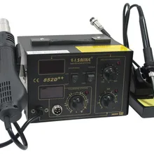 Паяльная станция BGA горячего пистолета паяльная станция Saike 852D++ 2 в 1 220 В или 110 В паять Железо паяльник тепловой пистолет Нож