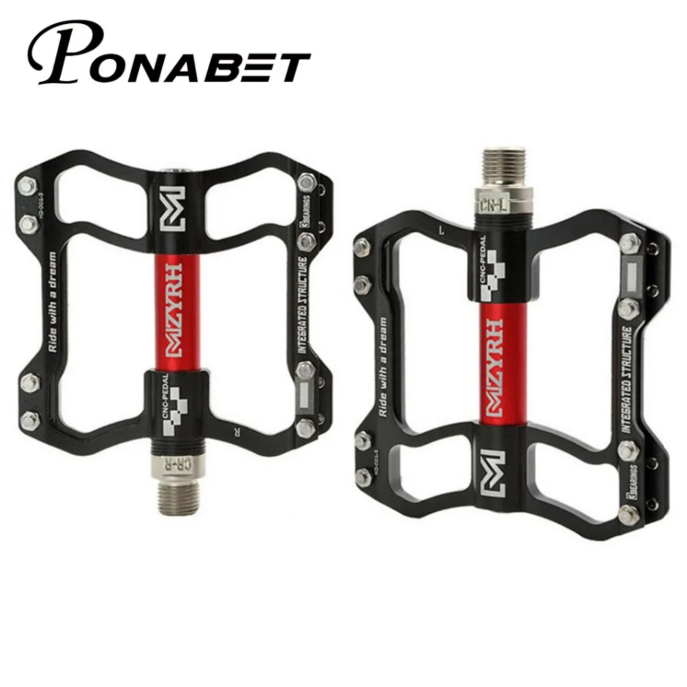Ponabet Bike Pedal 3 Bearings BMX MTB Road Bike Bearing Pedals Pedals Alloy Bicycle Parts from