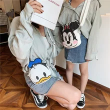 Disney Mickey mouse children cartoon canvas bag girl boy messenger shoulder bag new minnie bag lady Donald Duck handbag