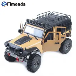 1:10 RC кузов оболочки Jeep Wrangler Rubicon для 1/10 RC автомобиль гусеничные осевой SCX10 270 мм Колесная база крышка двигателя Заборная решетка часть