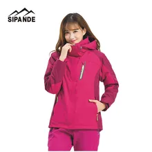 Женский стиль Лыжный Сноуборд водонепроницаемая куртка уличная куртка теплая Толстая ветрозащитная походная Охота 2 шт. спортивная одежда