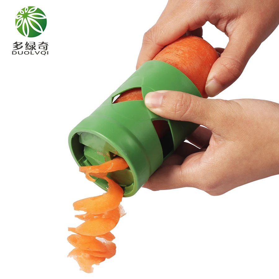 DUOLVQI Vegetable Spiralizer Grater Double side fruit Vegetable Peelers