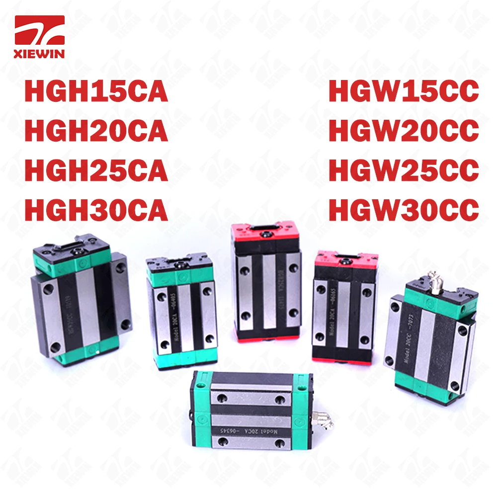 

Free Shipping Linear Guide block HGH15CA HGW15CC HGH20CA HGW20CC HGH25CA HGH30CA carriages for HGR15 HGR20 Rails CNC kits