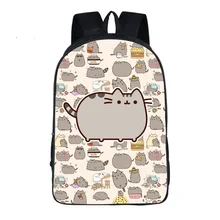 Прекрасный Детский Школьный рюкзак Pusheen Cat, рюкзак для подростков, девочек, Студенческая школьная дорожная сумка через плечо, Mochila Escolar