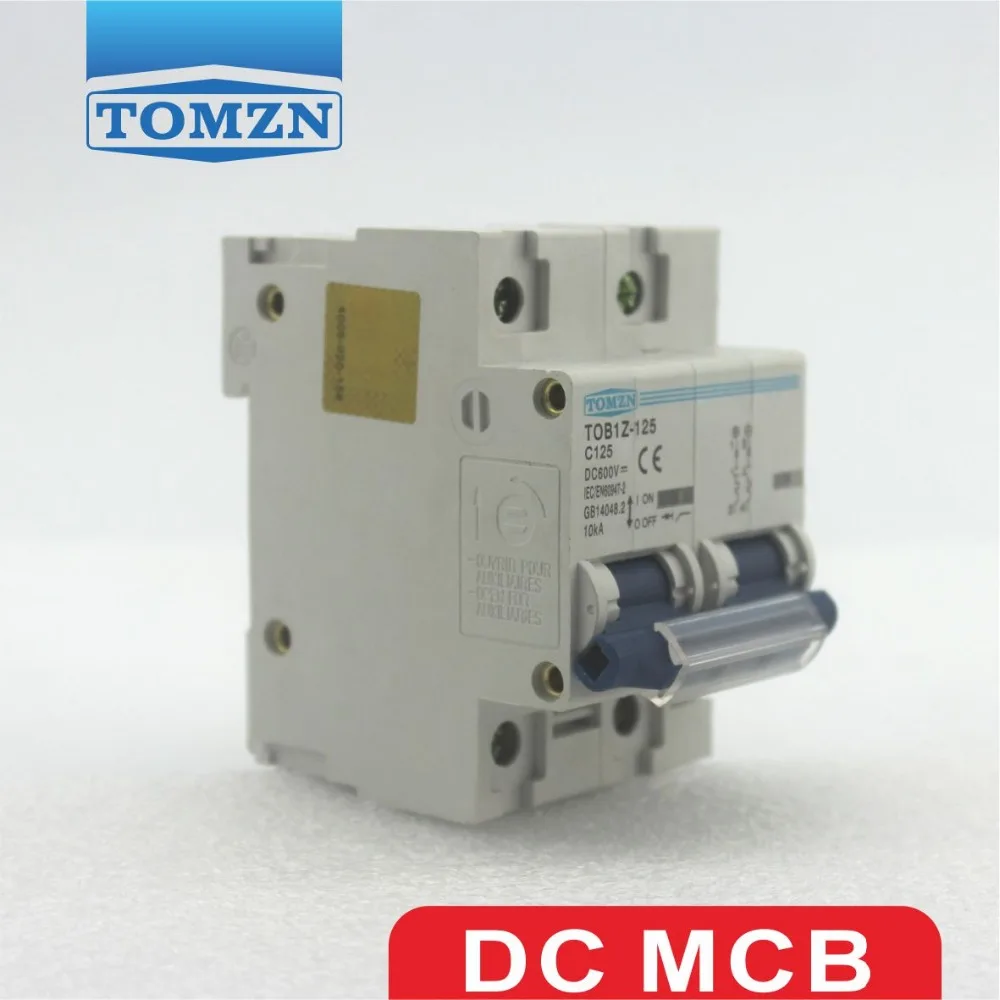 2P 125A DC 600V Автоматический выключатель для PV системы C кривой|circuit breaker|dc circuit breaker 125adc