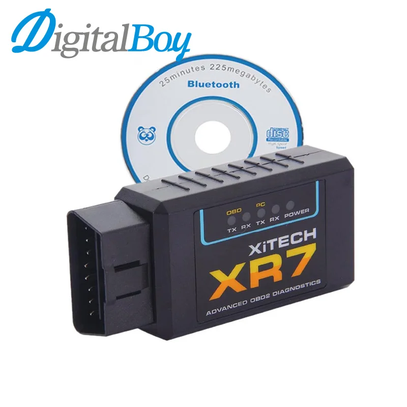 Prix pour XR7 ELM327 Interface Bluetooth OBD2 OBDII Outil D'analyse ELM 327 V1.5 CAN-BUS De Diagnostic Scanner Outil Prix pour XR7 ELM327 Interface Bluetooth OBD2 OBDII Outil D'analyse ELM 327 V1.5 CAN-BUS De Diagnostic Scanner Outil