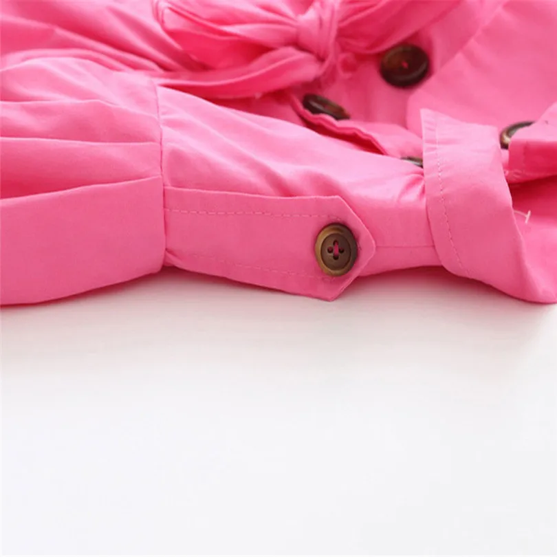 2019 new cute Toddler Infant Baby Boys Girls Solid Belt Bottons Trench Wind Coat Tops Outfits fashion design  (18)
