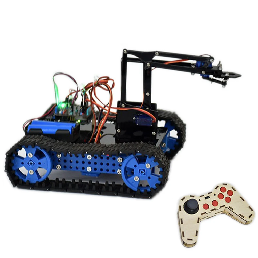 

DIY Arduino STEAM Programmable Smart RC Robot Car Arm Tank Educational Kit