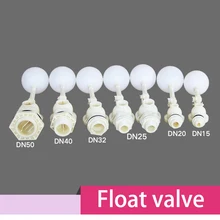 Градиентный пластиковый поплавковый клапан DN15-DN50 регулируемым водяным баком, поплавковый выключатель с защитой от перелива