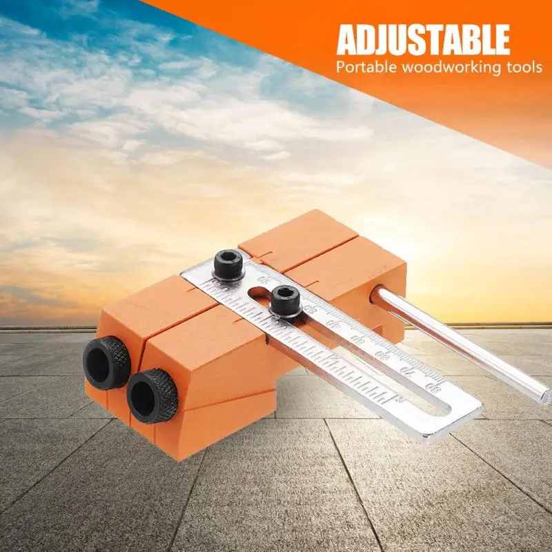 

Woodworking Pocket Hole Jig Kit Drill Bit Guide Carpentry Drilling Locator