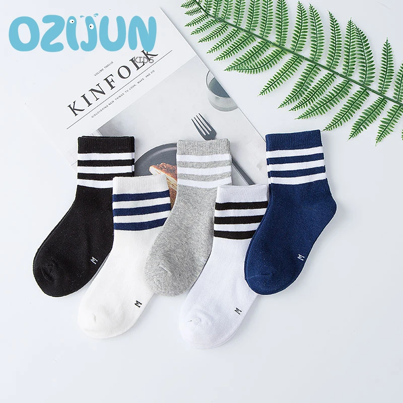 Autumn Winter Children Girls Boys Socks Fashion Cartoon Combed Cotton Kids Student Comfortable Socks