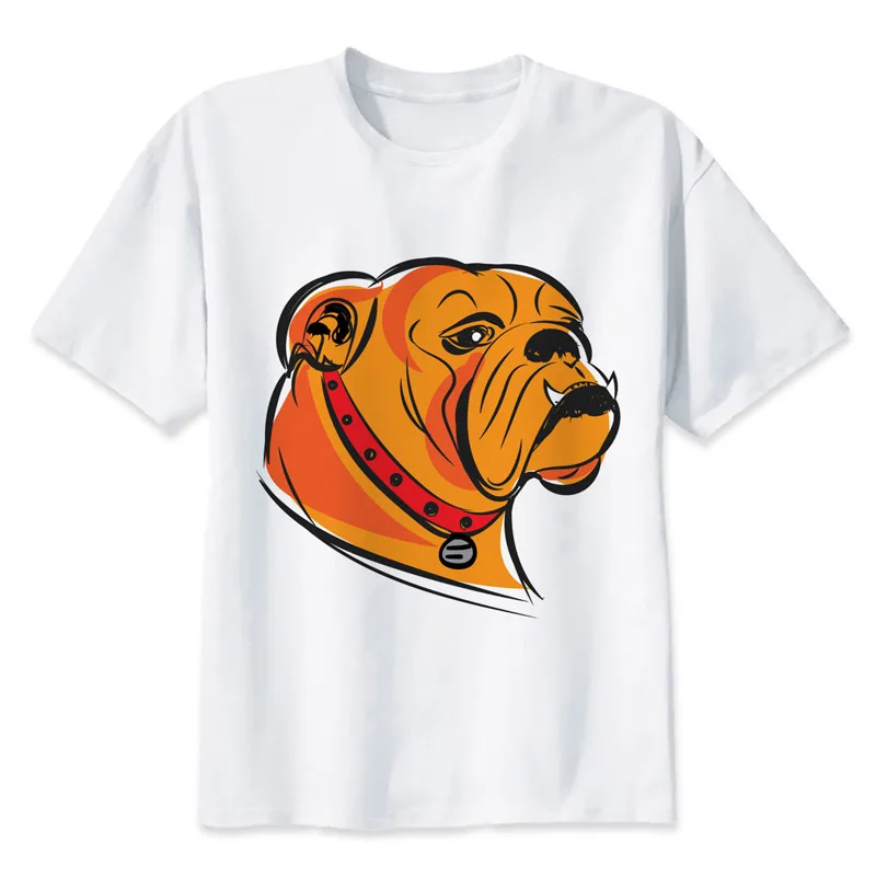 Bulldog bull dog bull dog t shirt Men Print T Shirts Fashion Print T