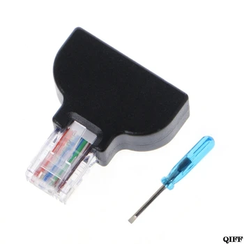 

RJ45 Ethernet Male To 8 Pin AV Terminal Screw Adapter Converter Block Plug CCTV Mar28