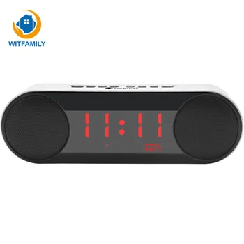 

Wireless Bluetooth Speaker Overweight Subwoofer Alarm Clock Phone Computer Car Radio Bedroom Bedside Table Clocks Family Decor