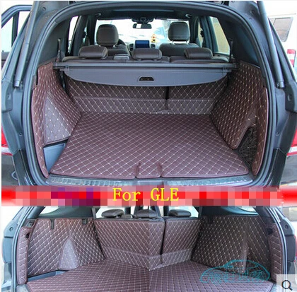 

High quality Special trunk mats for Mercedes Benz GLE Coupe 250d 350d 2017-2015 waterproof boot carpets cargo liner mat styling