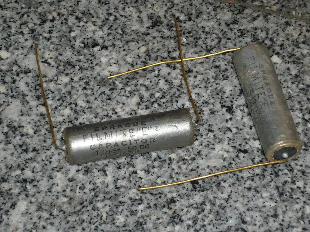 

[SA]SPRAGUE U.S. Sibi FILMITE "E" R foot gold silver film 1UF 50V audio fever Need