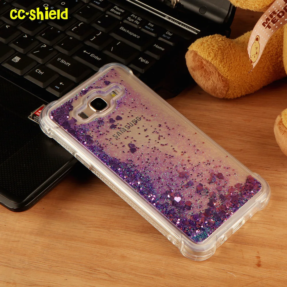 

TPU Case for Samsung Galaxy J7 Neo 2017 J701 SM-J701F/DS SM-J701MT SM-J701M Dynamic Flow Liquid Flash Crystal Clear Back Cover