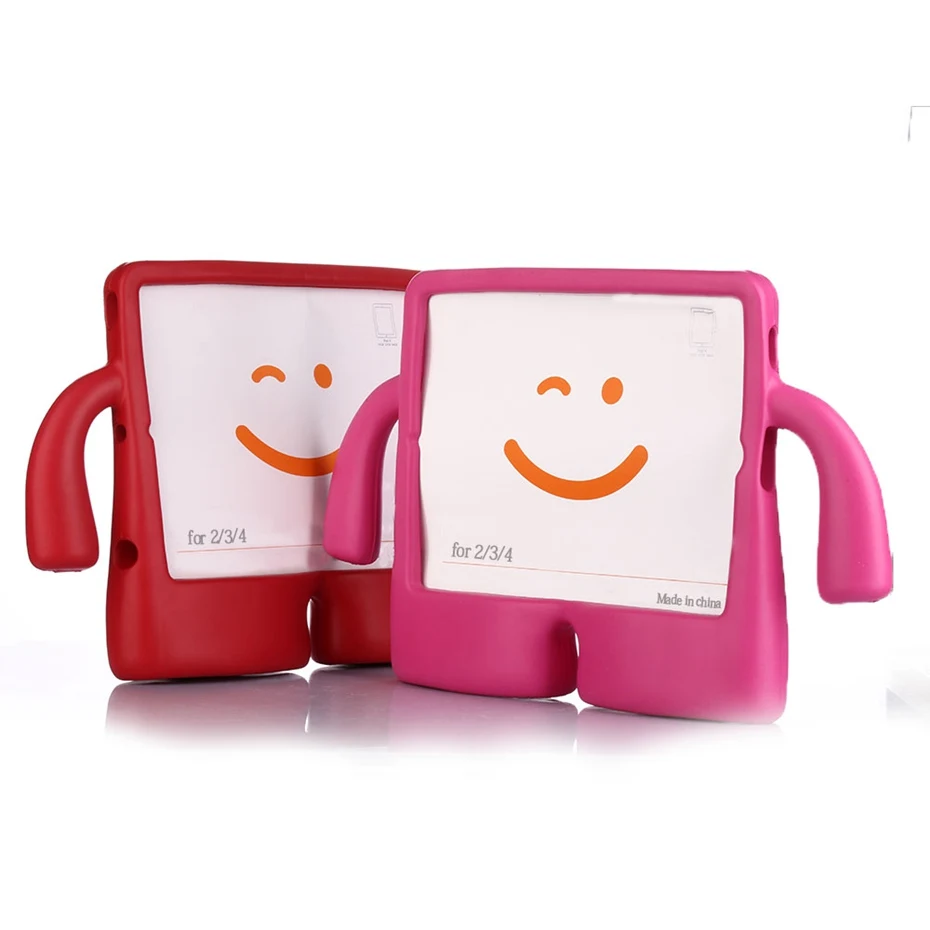 

Lovely robot Kids Friendly Non-toxic EVA Foam Shockproof cover For iPad 2/3/4 Case Stand Funda for iPad 2 3 4 Tablet Cover + Pen