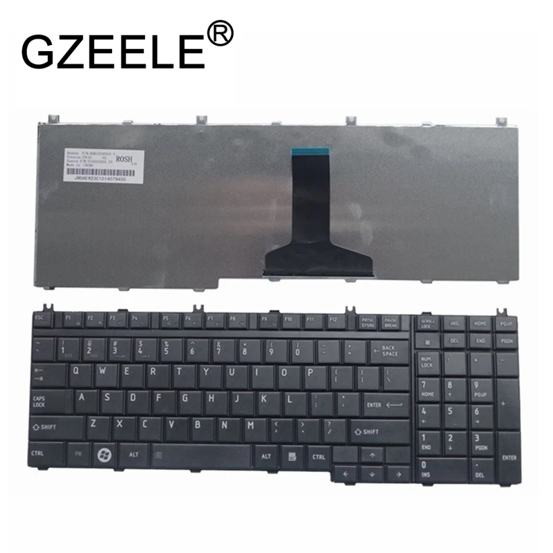 GZEELE клавиатура для Toshiba Satellite L505-13N X505 X500 A500 A505 P200 P300 P505 L350 L500 ноутбук QWERTY US английский