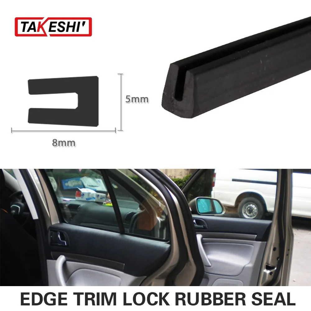 8x5mm Black U Channel 40 100cm font b RV b font Trim Rubber Car RUN Door