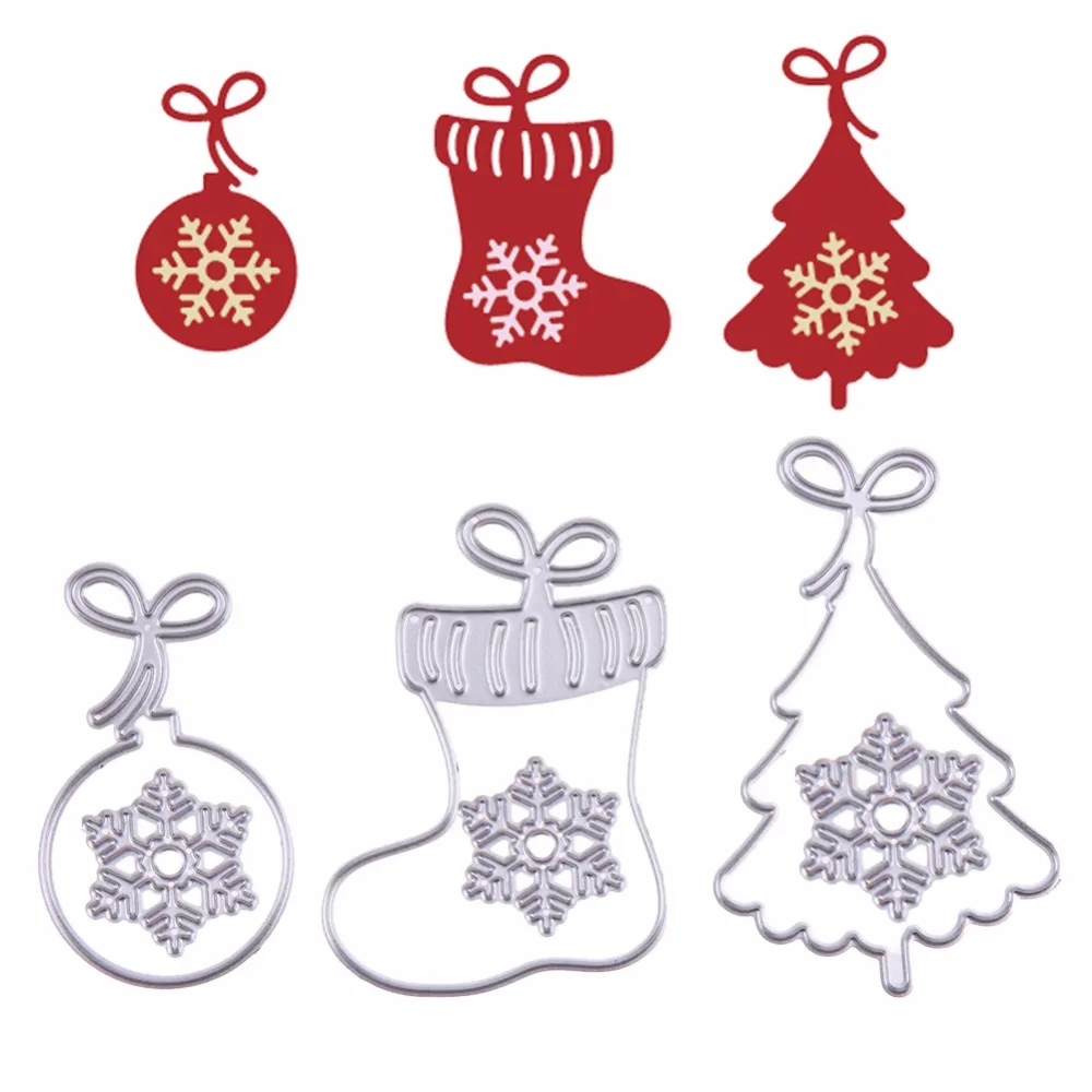 Us 185 12 Di Scontodi Natale Muore Tagliare Per Scrapbooking Metallo Fustelle Albero Di Natale Stencil Goffratura Cartella In Fustelle Da Casa E