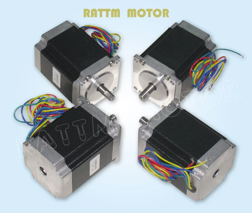 

4pcs NEMA23 270 Oz-in 0.9 deg CNC stepper motor stepping motor/3.0A