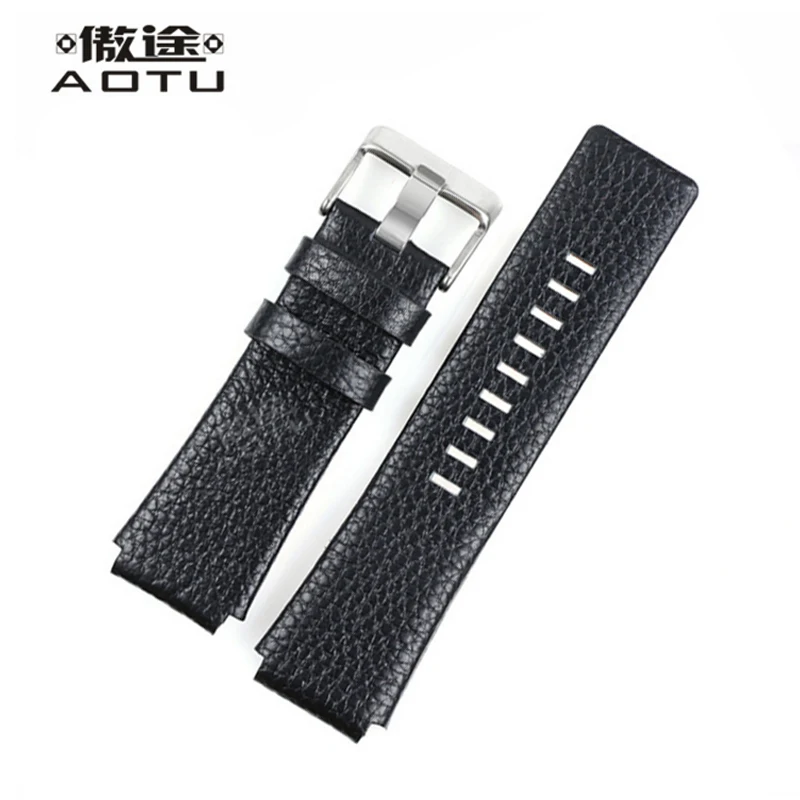 

Genuine Leather Watch Straps For Diesel Men Watch Band Black Watch Belt 28*22mm Leather Watch Band Women Straps Correas Reloj