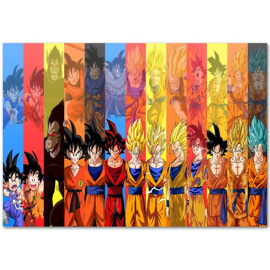 Poster Art Canvas Painting Framework 1 Panel Dragon Ball Z To Super ...