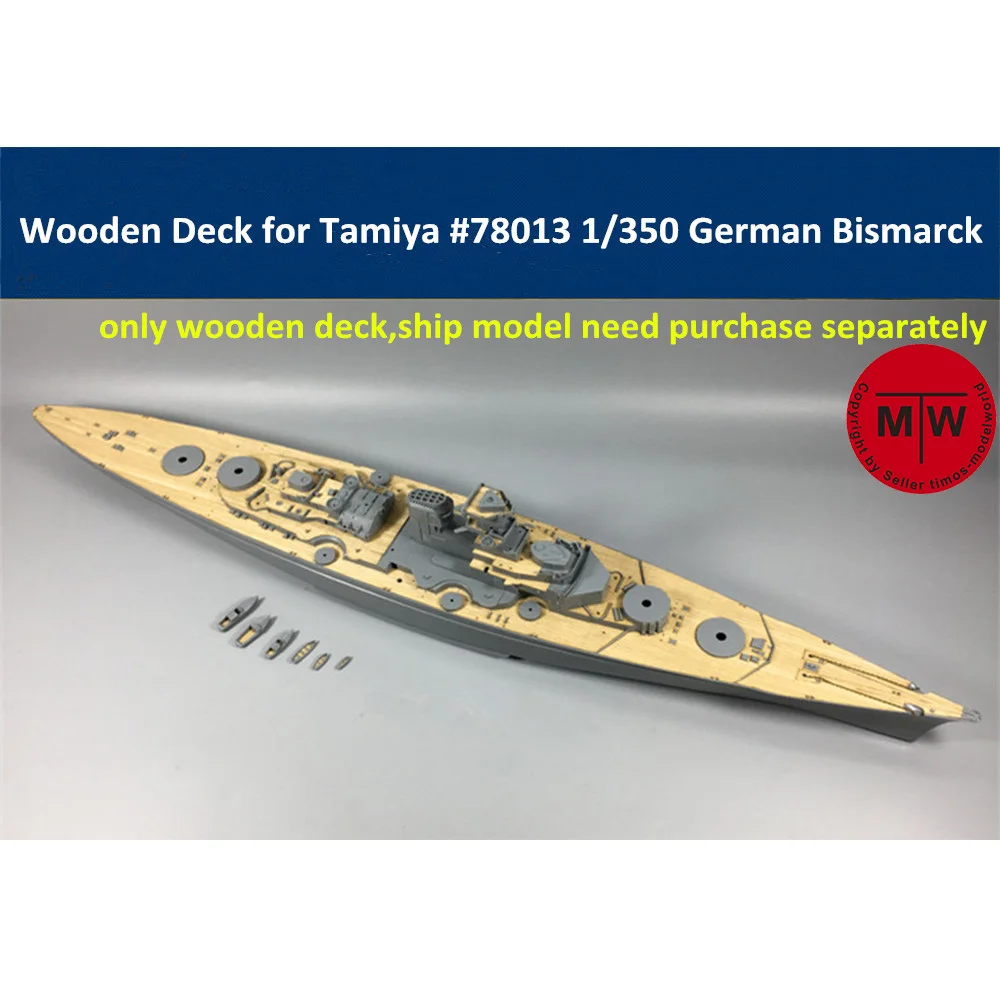 Масштаб 1/350 деревянная колода для немецкого военного корабля Tamiya 78013 времен