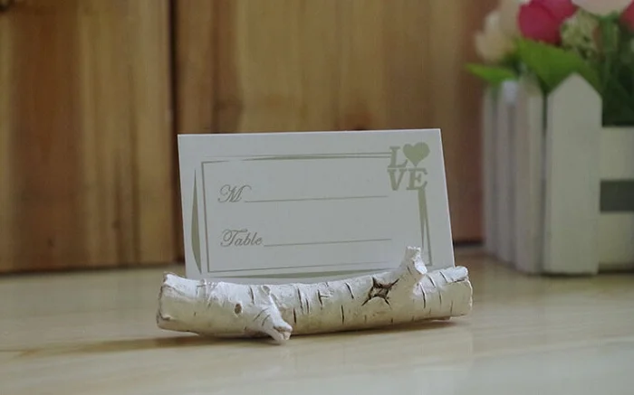 Tree Chunk Card Holders Rustic Wedding Place Setting Reserved Tree Chunk Card Holders Rustic Wedding Place Setting Reserved Seating Table Number Menu Stand 10pcs In Party Diy Decorations From Home Garden On
