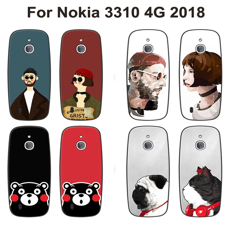 Чехол для Nokia 3310 4G задняя крышка мягкий силиконовый чехол накладка с рисунком Leon