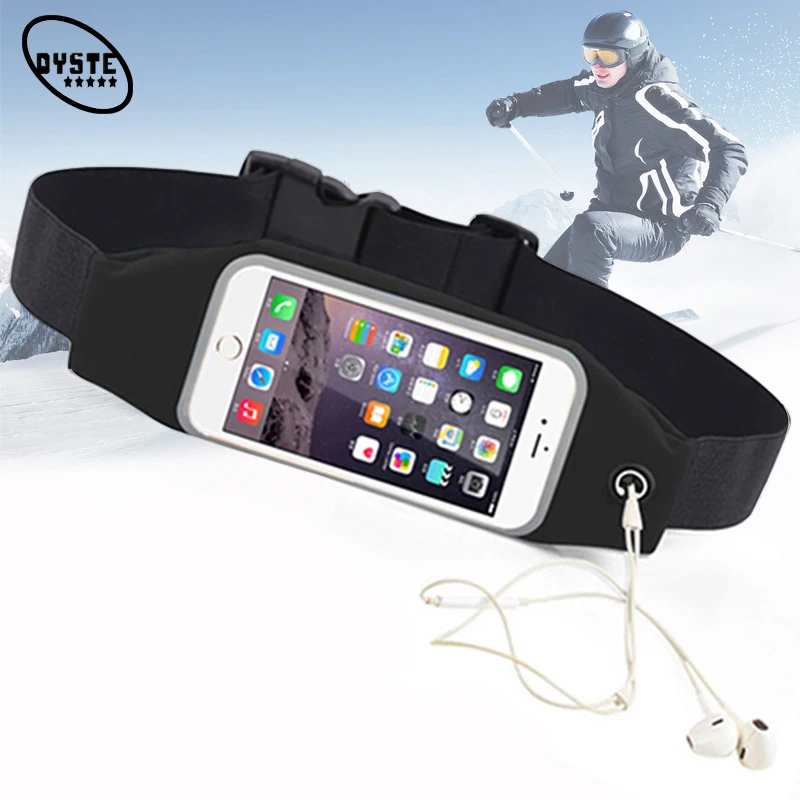 4.7/'/' or 5.5/'/' Phone Gym Running Jogging Sports Zipper Belt Soft Waist Bag Cover