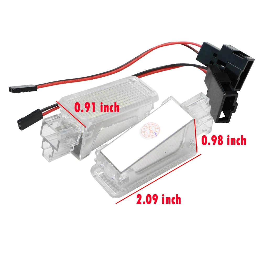 12 В Автомобильный светодиодный светильник-проектор для Audi A3/A4/A6/VW/Skoda, светильник для ног, s светодиодный светильник для багажника, багажный светильник, 6500K белый