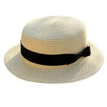 Женская летняя модная повседневная Милая Солнцезащитная дышащая шляпа с бантом для путешествий