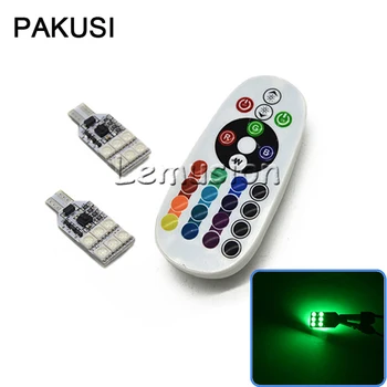 

PAKUSI NEW RGB Car LED Interior Light Reading Lamp bulb For Merceses w203 Lexus Ford BMW Volco Mazda T10 T15 12SMD 5050 W5W W16W