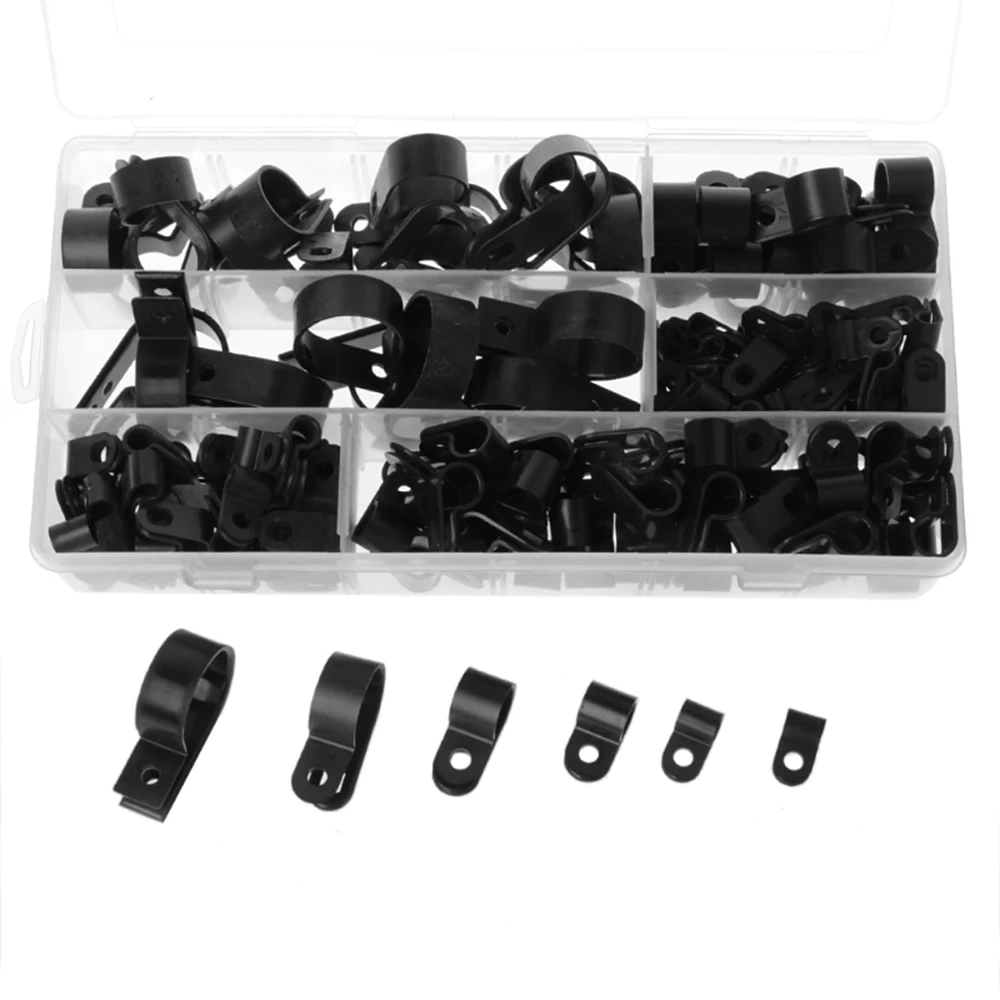 200pcs Nylon Wire Cable Clips Car Audio Fastener Plastic Wire Clamp