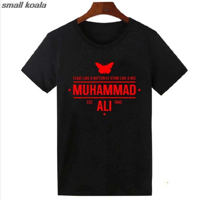 Футболка с Али и надписью «Muhammad», футболки с надписью «Float Like A Butterfly» и надписью «Sting Like A Bee», размеры 1942-, базовая футболка-боксеры в американском стиле