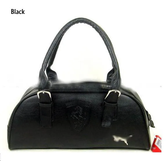 Black/White NEW 2015 famous brand designer leather gym bag sport bag,duffel bag leisure handbags ...