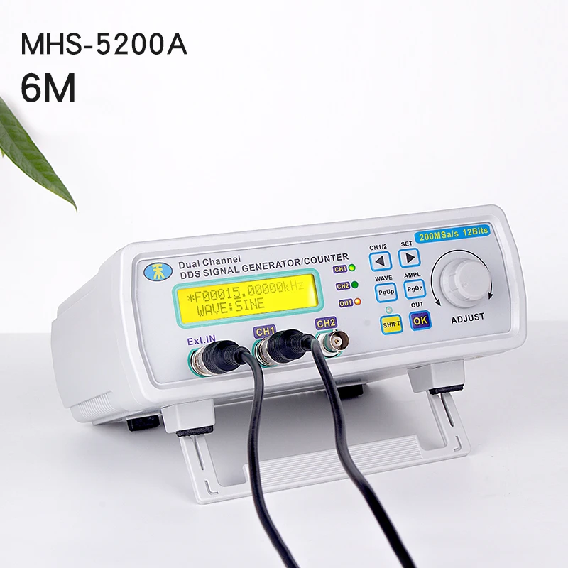 

Upgraded 2-channel DDS Arbitrary Signal Generator 200MSa/s 12bits 6MHz Waveform Frequency meter VCO 2048 Points