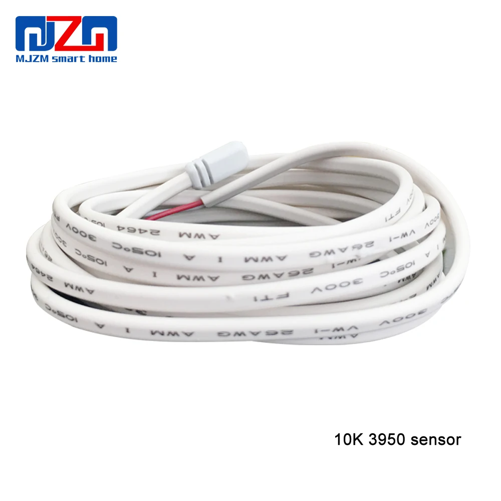 

MJZM 1pc 3M length 10K 3950 16A Electric Floor Sensor Probe for Floor Heating System Thermostat