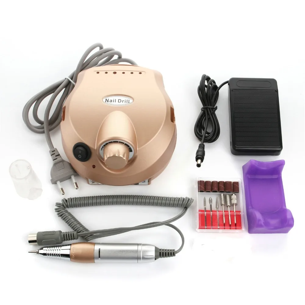 Professional Electric Nail Manicure Machine Kits File Bits Sanding Band