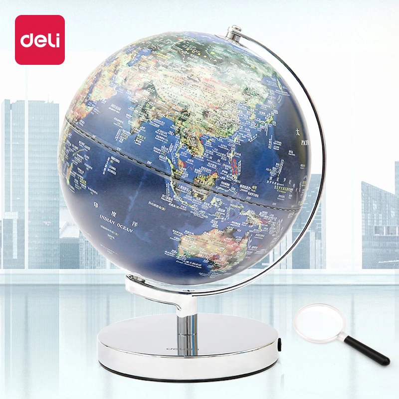 1 шт. светодиодный светильник Deli World Earth Globe 3d карта стереоскопическая география