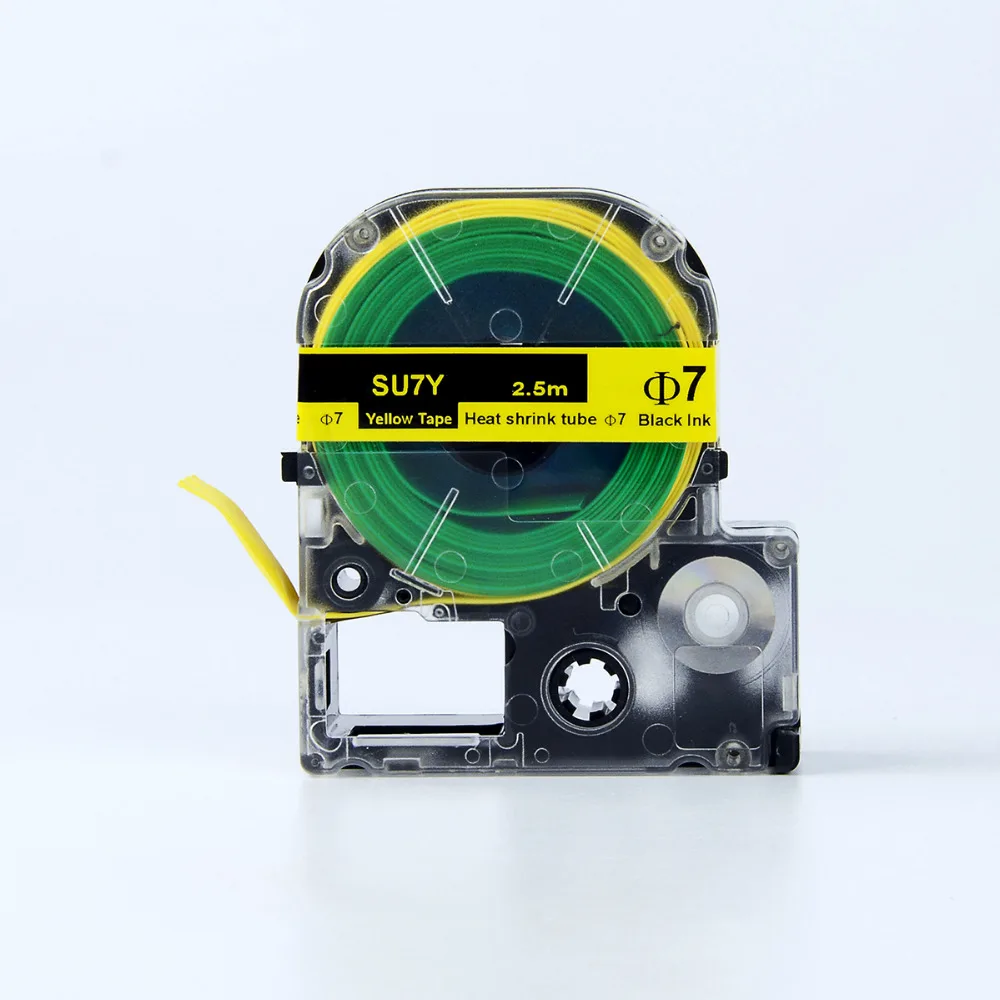 Heat Shrink tubing tape 2.5m black on Yellow color used for LW 700