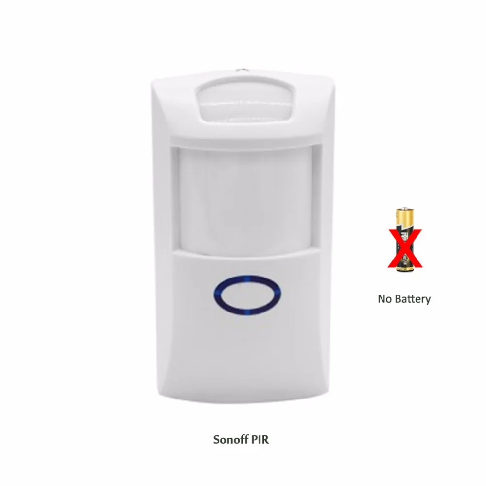 

Sonoff PIR2 433MHz Wireless Infrared detector Dual Infrared Motion Sensor for Home Security Alarm System Smart home