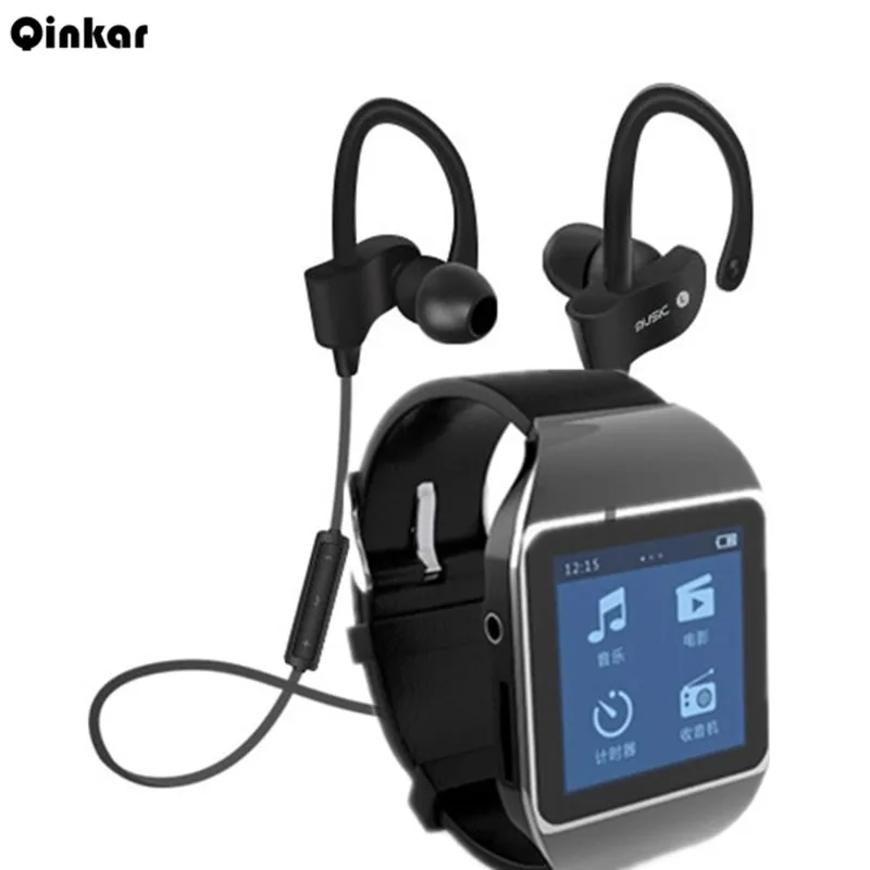 Qinkar 8GB watch MP3 player+Bluetooth headphone 56S bluetooth sport