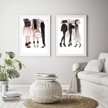 

Fashion Art Print Nordic Decoration Wall Canvas Posters and Prints Vogue Canvas Painting Picture for Living Room Scandinavian