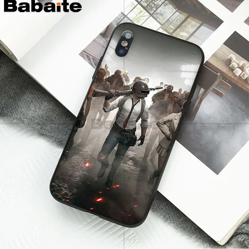 Babaite PUBG Высокое качество Аксессуары для телефонов Чехол для iPhone 8 7 6 6S Plus 5 5S SE XR X XS MAX Coque Shell